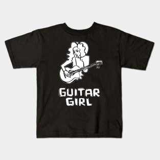 Guitar Girl Kids T-Shirt